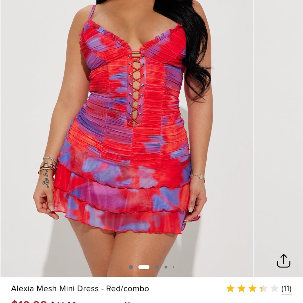 Mesh Mini Dress